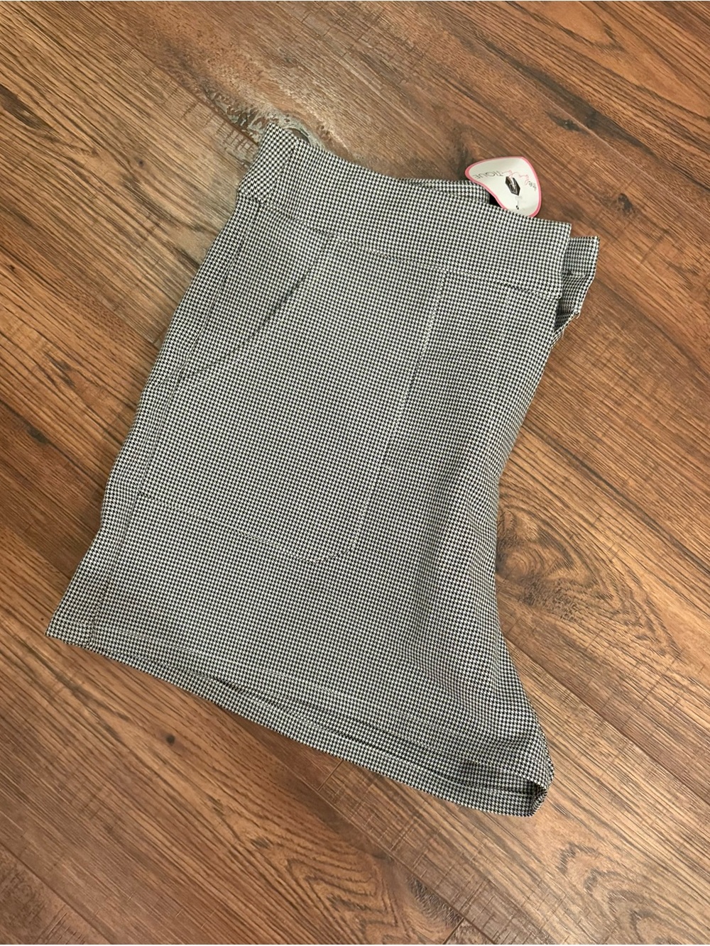 NWT TCEC Black & White Houndstooth Shorts Size L
